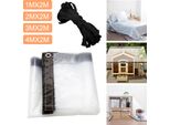 Clanmacy Telone Impermeabile In Pvc Trasparente Con Occhielli, Telone Resistente Alle Intemperie Tettoie Resistenti Pieghevole, 2 × 5M Telone Parapioggia Per Mobili Da Giardino Piante Serra