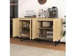 Cassettiera Aiorber, In Vero Midollino Di Rattan, 4 Ante, Gambe Alte 18 Cm, Ampio Spazio Di Archiviazione, Credenza, Per Soggiorno, Sala Da Pranzo, 140X39,5X80 Cm, Colore Legno