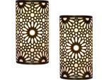Set Di 2 Lampade Da Parete Yazid Oro Antico 29Cm | Fatte A Mano Stile Vintage Boho