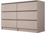 Cassettiera, 6 Cassetti, Mou, 120 X 78 X 39 Cm