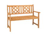 Fch Panca Da Giardino In Legno Panca Da Parco In Legno, 2 - 3 Persone Panca Da Giardino Mobili Da Giardino, 270Kg, 118 X 53 X 90CM