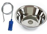 Lavello In Acciaio Inox Lavandino Da Campeggio 24 Cm Ø + Pompa Barca Womo Caravan
