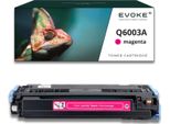 Toner Per Hp 124A Q6003A Rosso (Magenta) | Ricambio Per Color Laserjet 1600 2600 2605 CM1015 CM1017