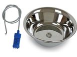 Lavello In Acciaio Inox Lavandino Da Campeggio 36 Cm Ø + Pompa Barca Womo Caravan