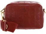 Lacoste Pelle Borsa A Tracolla Maheki Crossover Bag Iberis Rosso Scuro