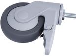 Rotella Da 4 Pollici Con Filettatura M12 Ruota Universale Silenziosa Con Freno Accessori Per Mobili