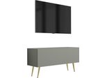 Mobile Tv : Aloe, 100 X 52 X 32 Cm, Gambe Dorate