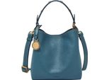 Fossil Borsa A Tracolla Borsetta Jessie Bucket Crossbody Bag Drizzle Blu