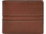 Fossil Portafoglio Sport Tourer Coin Pocket Bifold Brown Marrone
