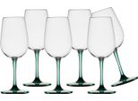 Bicchiere Da Vino Turchese Set Di 6, Plastica Ecozen, Infrangibile
