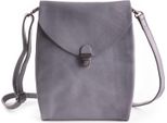Harold's Pelle Borsa A Tracolla Fold Handbag Clutch Up Light Blue Grigio Cadetto