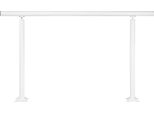 Succebuy Set Di Ringhiere Per Scale 5 Ft, Corrimano In Alluminio Bianco Regolabile Per 0-5 Gradini, Per Interni Ed Esterni, Supporto Per Anziani