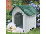 Cuccia Per Cani 'Bello' 75 X 59 X 66 Cm Plastica Bianco/Verde