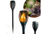 Lampada Solare Per Il Giardino 33 Led, Torcia Da Giardino Con Effetto Fiamma Realistico IP65 Blixtar