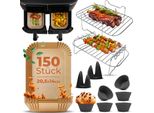 Accessori Per Friggitrice Ad Aria Calda Fentic - Adatto Per Ninja Foodi Max Dual Zone AF300EU AF400EU - Da 7,6L A 9,5L - Include Carta Da Forno E Ricettario Elettronico