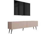 Mobile Tv : Marrone Caramello, 140 X 52 X 32 Cm, Gambe Nere