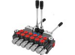 Succebuy Valvola Di Controllo Direzionale Idraulica, Valvola Idraulica A 6 Bobine, Valvola Per Caricatore Da 11 Gpm, 4500 Psi, Controllo Direzionale Per Trattori, Caricatori, Serbatoi