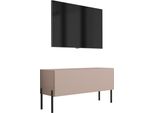 Mobile Tv : Marrone Caramello, 100 X 52 X 32 Cm, Gambe Nere