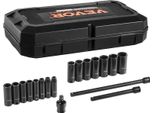 Set Di Chiavi A Bussola A Percussione 18 Pezzi Esagono 3/8 Di Pollice