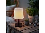Lampada Solare Da Tavolo Con Base Nera - Circa 23 X 12 Cm - Lampada Da Tavolo Per Esterni