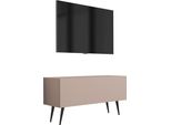 Mobile Tv : Marrone Caramello, 100 X 52 X 32 Cm, Gambe Nere