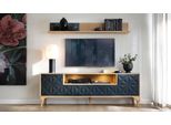 Set Da Salotto Tv Lowboard Mobili Multimediali Di Lusso Mensola A Muro In Legno