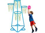 Canestro Per Bambini, 4 Canestri, Supporto Portatile Per Pallacanestro, Regolabile In Altezza