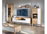 Set Soggiorno Mobili Moderni In Legno Tv A Ripiani + 2X Vetrinetta Lussuoso