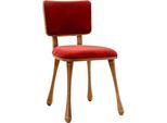 Sedia Sedia Da Salotto Sedia Da Sala Da Pranzo Sedia Da Cucina Sedia Imbottita Legno Rosso