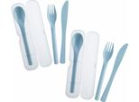 Westmark 2 Besteck-Sets, Je 3-Tlg., Blau, 535322EB