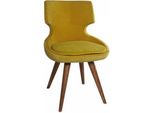 Sedia Da Pranzo Sedia In Legno Sedia Di Design Sedia Da Cucina Poltrona Imbottita Giallo