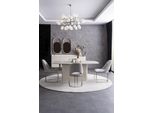 Set Sala Da Pranzo Tavolo Da Pranzo Sedie Imbottite Gruppo Credenza 2X Specchio Set 8 Pezzi