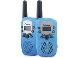 Set Walkie-Talkie Qware - 3 Km Di Portata, 10 Canali E Torcia Blu