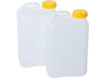 2 Pezzi Tanica Collo Largo 19 Litri Din 96 Tanica Acqua + Coperchio Womo