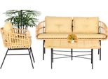 Set Di Mobili Da Giardino 3 Pezzi Set Divano Tavolo Poltrona Veranda Gruppo Di Sedute Tavolo Da Pranzo Nuovo