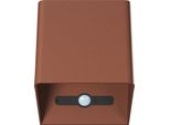 Beneito Faure Applique Led A Batteria Con Sensore Di Movimento Lek Sensor - 6W, 3000K, Ricarica USB-C, IP54 - Plafoniera Da Parete Corten