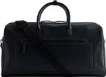 Ted Baker Pelle Borsa Da Viaggio Landers Recycled Leather Holdall Black Nero