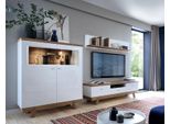 Set Soggiorno Di Design 3 Pezzi Parete Attrezzata Moderna Tv Lowboard Media Mobili Scaffali