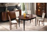 Set Sala Da Pranzo Tavolo Da Pranzo Completo 4X Sedie Mobili In Legno Credenza Di Lusso