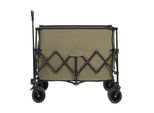 Carrello A Mano Aiorber, 300L, Pieghevole, Con Ruote Grandi, Carico Massimo 220 Lbs, Carrello Per Attrezzature, Con Portabicchieri, Per Campeggio, Spiaggia, 109X53X83Cm, Verde Militare