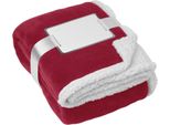 Midocean - Coperta "Zermatt"", Pile Corallo MO1117 (Taglia Unica) (Rosso Bordeaux)"