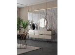 Credenza Consolle Credenza Cassettiera Mobile Da Soggiorno Specchio Lucido
