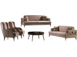 Set Di Divani Set Di Divani 3+1+1 Posti Per Il Soggiorno 3 Pezzi Divani Moderni In Stile Beige
