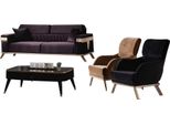 Set Di Divani Set Di Divani A 3+1+1 Posti Per Il Soggiorno Set Di Divani A 3 Pezzi Stile Moderno Viola