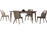 Set Sala Da Pranzo Tavolo Da Pranzo + 4X Sedie 5Pc Set Tavolo Da Cucina Sedie Imbottite Gruppo Da Pranzo