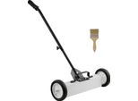 Succebuy Spazzatrice Magnetica Da 18", 45 Lb, Spazzatrice Rotante Per Prato, Vialetto E Cortile - Acciaio Resistente, Rosso"