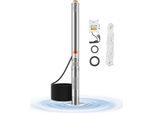 750W Profondo Pozzo Pompa Sommergibile In Acciaio Inox Pompa Acqua 210Ft 65L/Min