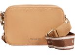 Ted Baker Pelle Borsa A Tracolla Stunna Mini Webbing Crossbody Bag Camel Marrone Chiaro