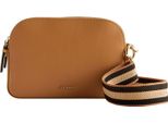Ted Baker Pelle Borsa A Tracolla Borsa A Tracolla Darcelo Branded Webbing Leather Camera Bag Taupe Marrone Chiaro