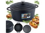 Pentola In Ghisa Vilde Pentola Da Cucina Con Coperchio In Ghisa 26 Cm 5 L